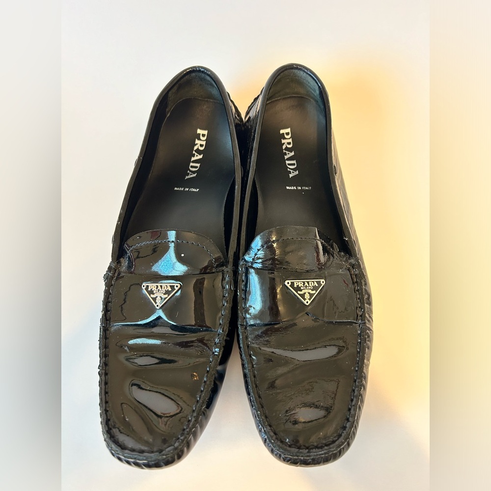 Prada Patent Loafers- Size EU 38- US 7.5 / 8 - Authentic